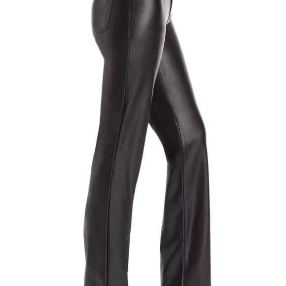 Staud Chisel Faux Leather Straight Leg 5 Pocket Pants NWT, Size 2 (XS) - Picture 3 of 6